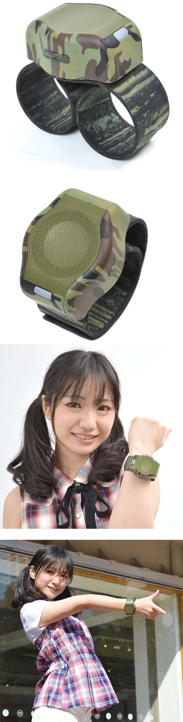 Thanko демонстрирует Wristband MP3 Speaker