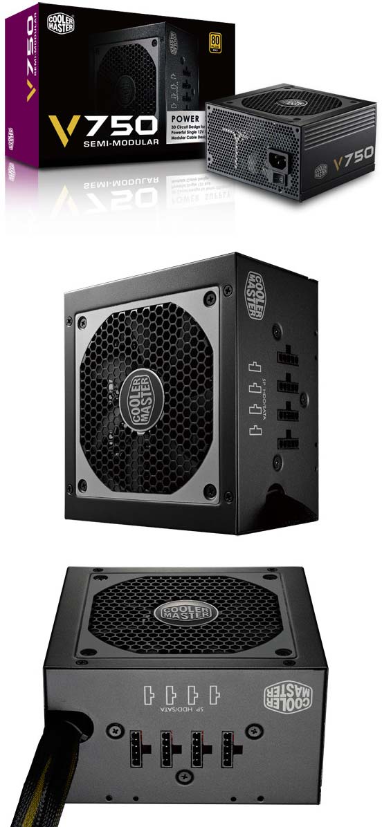На фото показан блок питания Cooler Master V Semi-Modular (VSM)