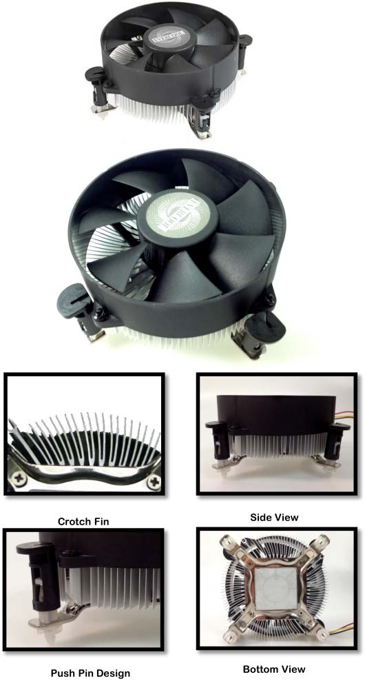 На фото можно увидеть кулер Evercool NI01L (P) 9225SA