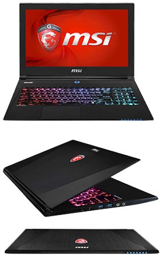 На фото показан один из новых ноутбуков MSI серии GS60