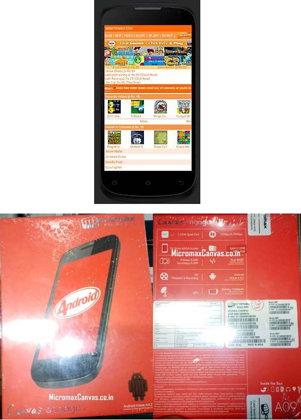 Умный телефон Micromax Canvas Engage (A091)