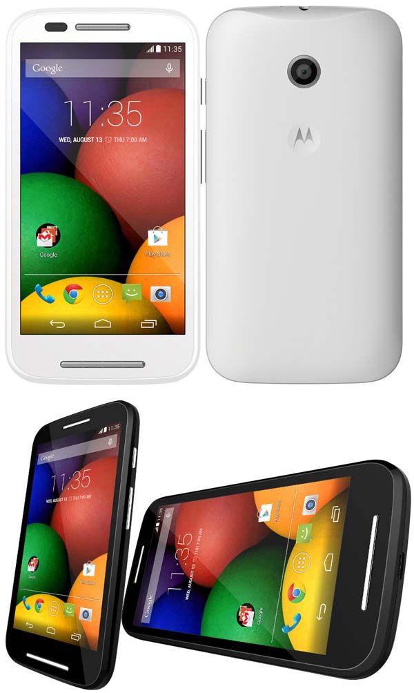Официальные фото смартфона Motorola Moto E