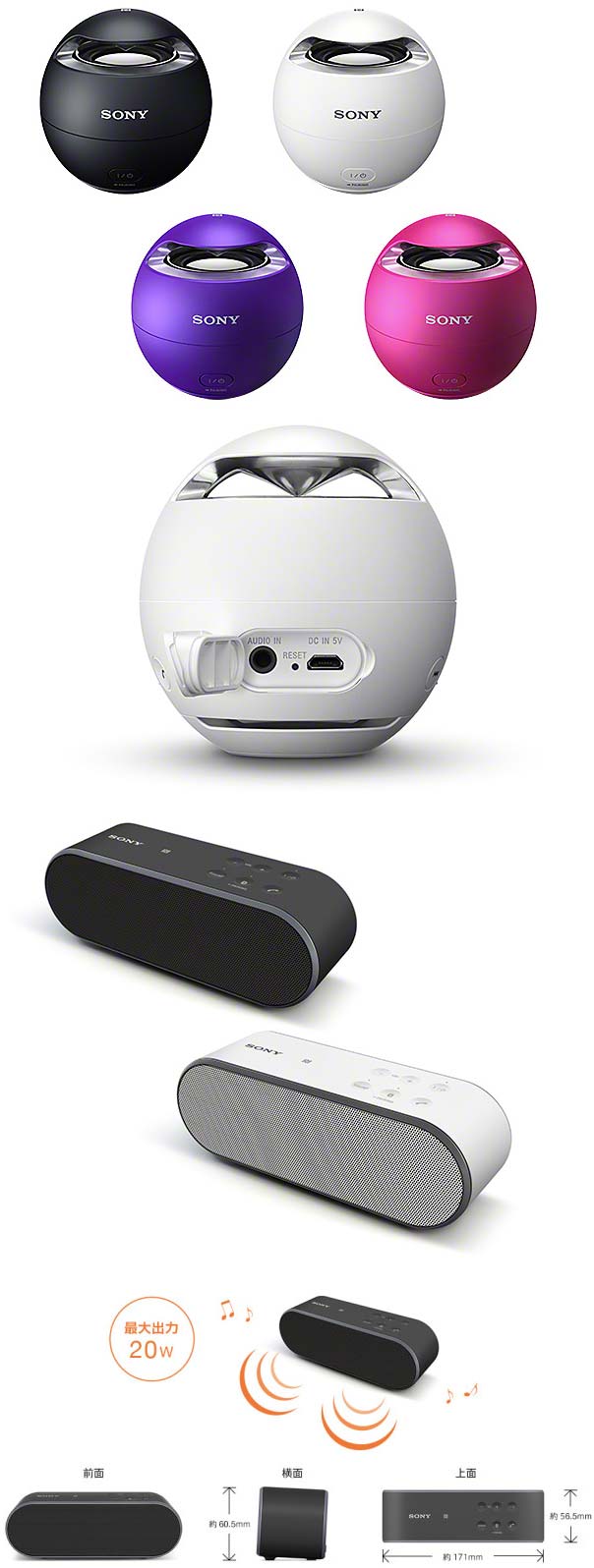 Колонки Sony SRS-X1 и SRS-X2