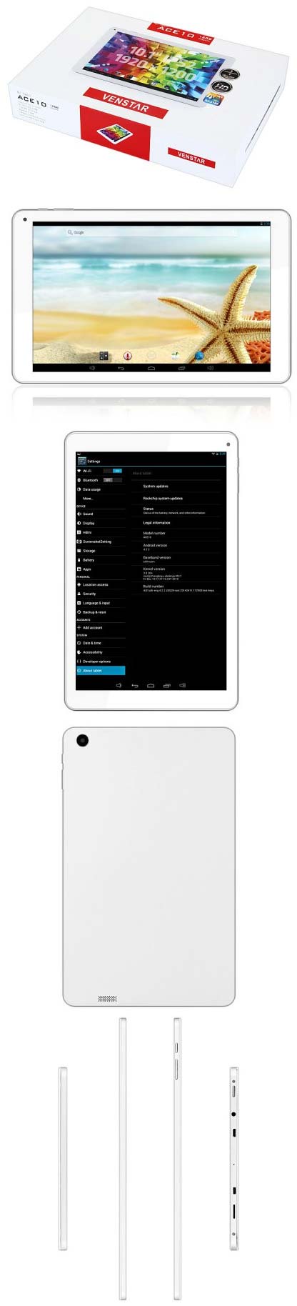 На фото планшет Venstar ACE10 На фото планшет Venstar ACE10
