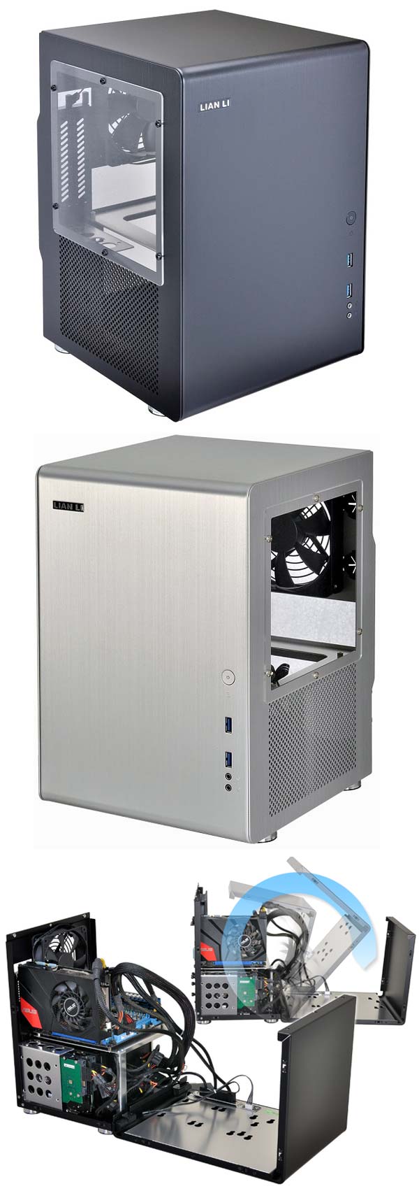 Шасси Lian Li PC-Q33WB и PC-Q33WA