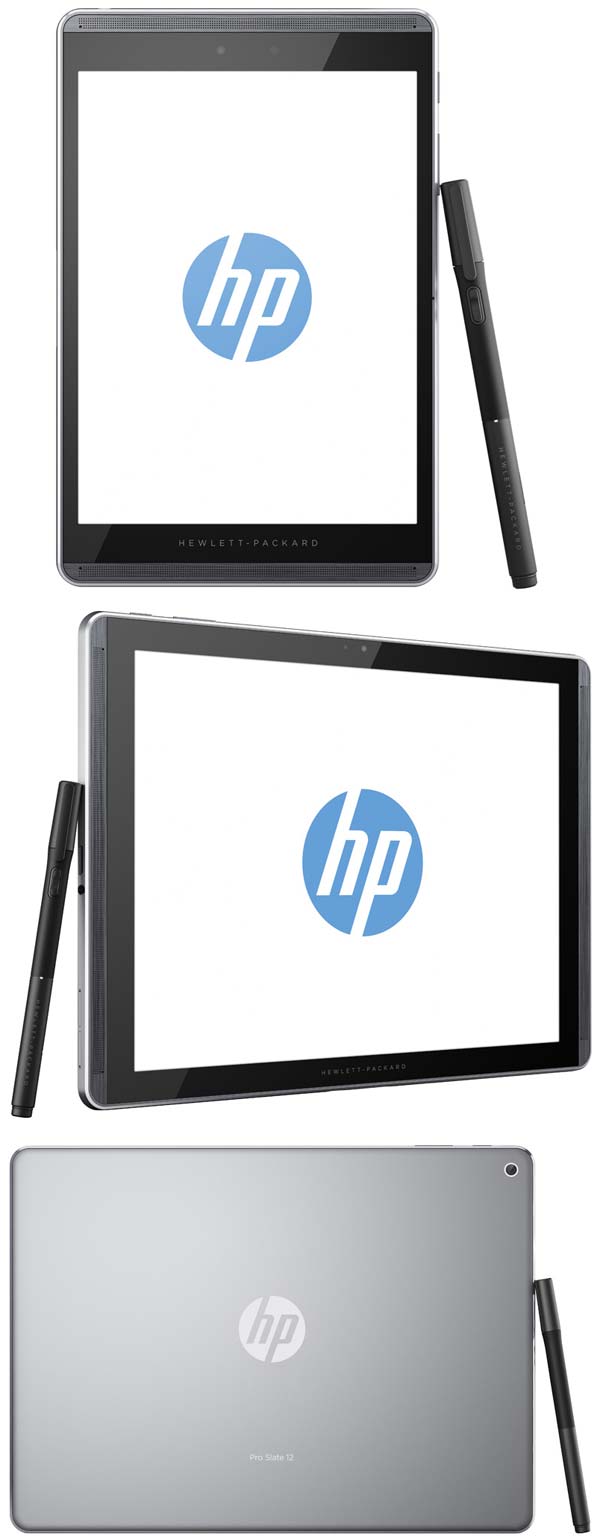 На фото ниже показаны планшеты Slate Pro 12 и Slate Pro 8 от HP