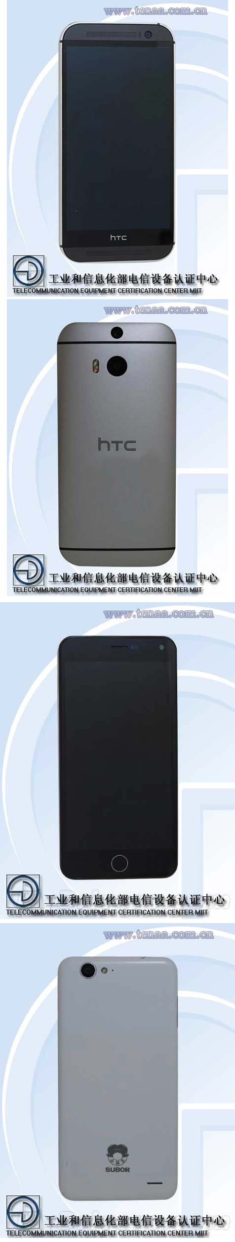 На фото показаны аппараты HTC One (M8) Eye и Subor X7