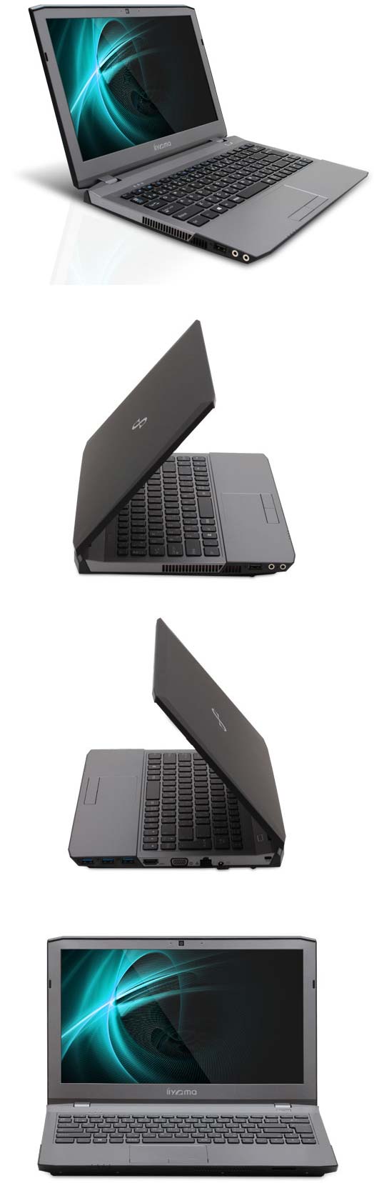 На фото ноутбук Iiyama 13X7100-i7-RSB