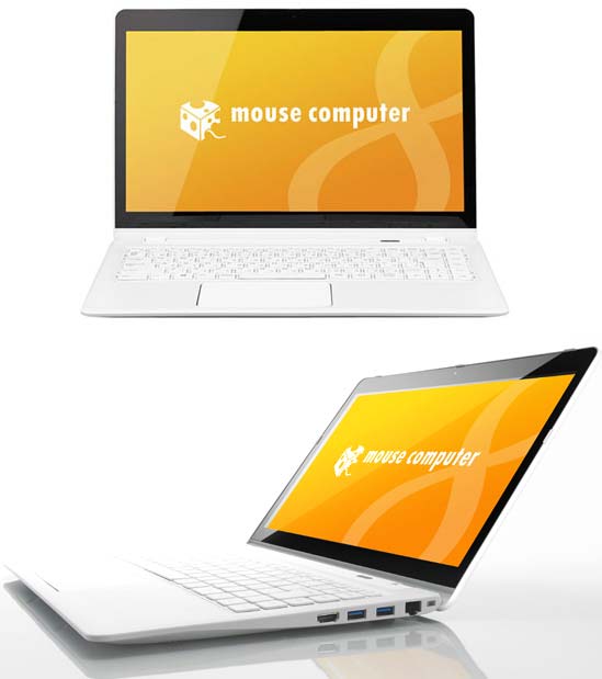 На фото ноутбук Mouse Computer LuvBook L472X-OP