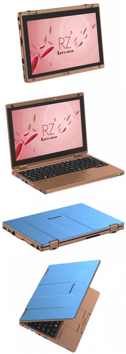 На фото показаны аппараты серии Let's note RZ4 от Panasonic