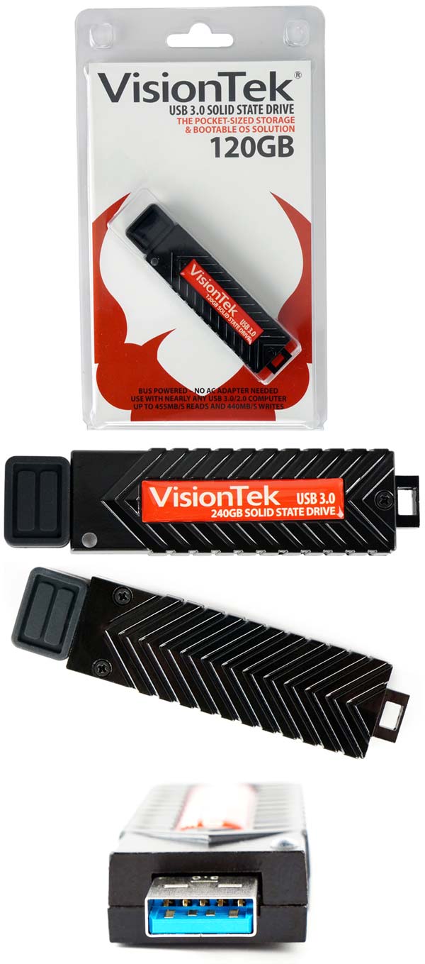 Внешний вид VisionTek USB Pocket SSD
