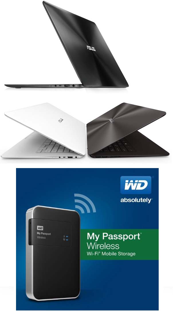 Аппараты ASUS Zenbook UX305 и WD My Passport Wireless