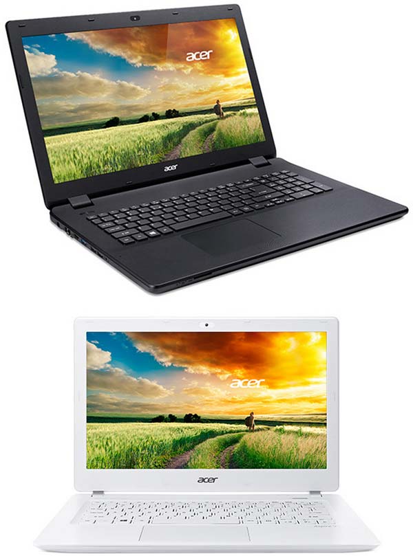 На фото показаны устройства Aspire E и Aspire V13 от Acer
