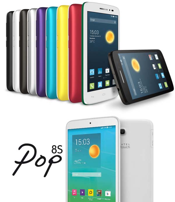 Устройства One Touch POP 2 и POP 8S от Alcatel