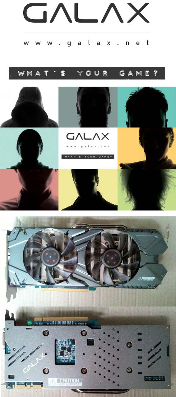 Промо-материалы от компании GALAX и фото изделия