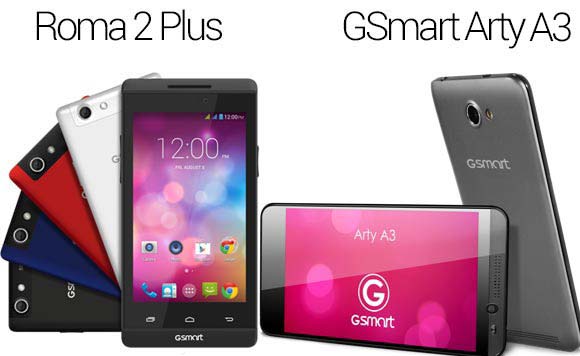 Смартфоны Gigabyte Roma R2 Plus Edition и GSmart Arty A3