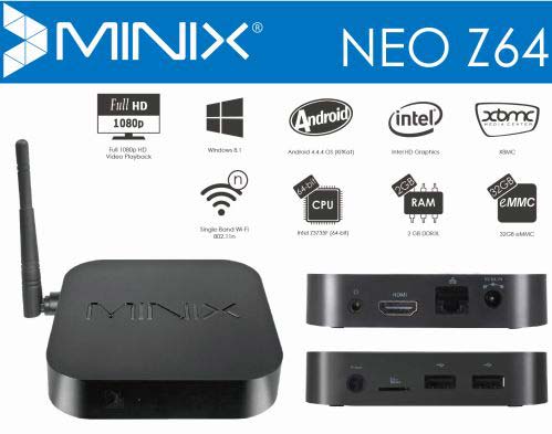 Minix Neo Z64 - компактный компьютер