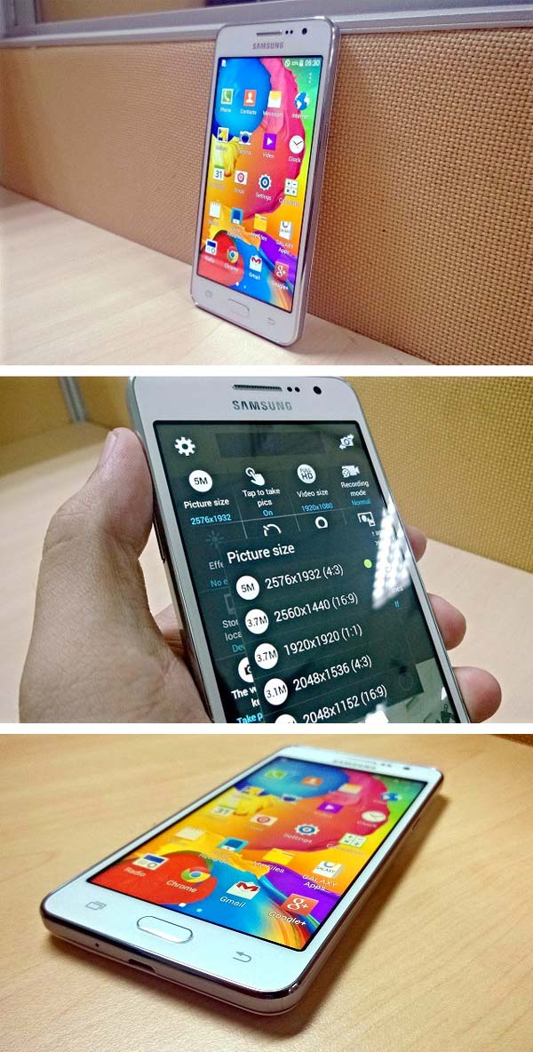 На фото смартфон Samsung Galaxy Grand Prime
