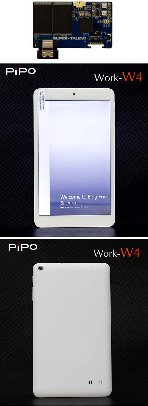 Новинка от Super Talent и планшет Pipo Work-W4