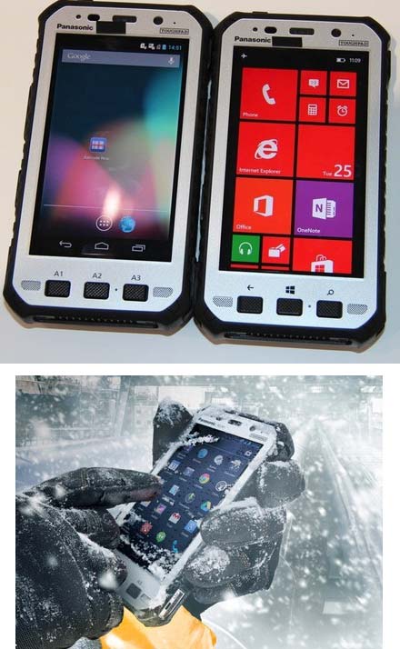 На фото показано устройство связи Toughpad FZ-X1