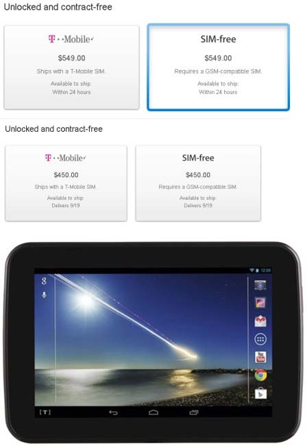На фото устройства iPhone 5 и Tesco Hudl 2