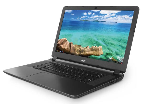 На фото показан хромбук Acer Chromebook 15 CB3-531
