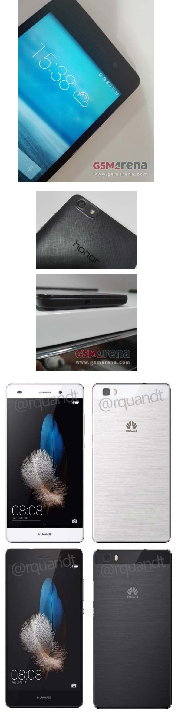 На фото показаны Huawei Honor Cherry и P8 Lite