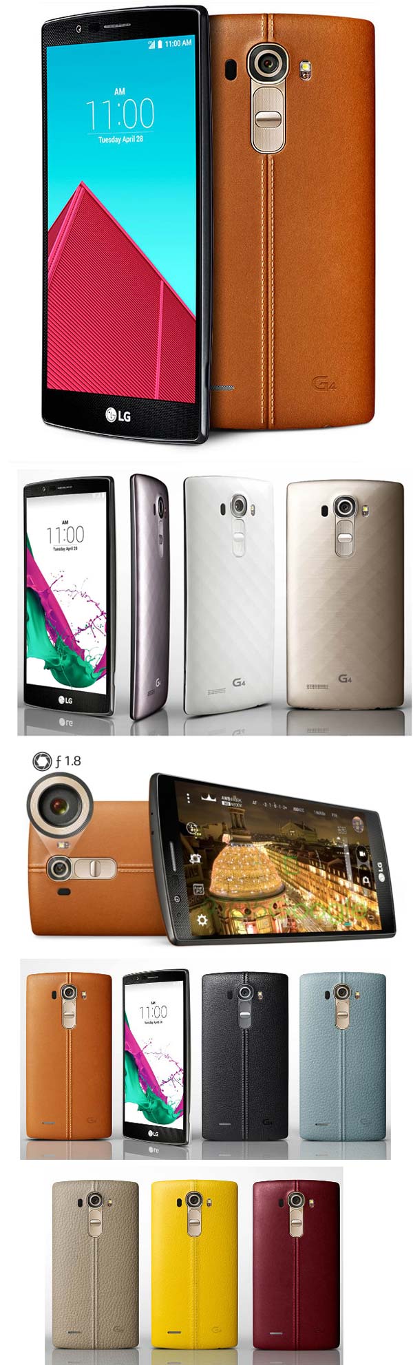 Официальные фото фаблета LG G4