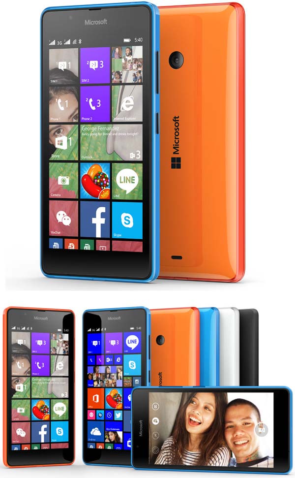 Умный телефон Microsoft Lumia 540 Dual SIM Умный телефон Microsoft Lumia 540 Dual SIM