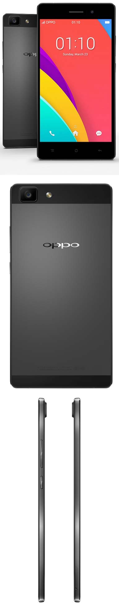 Фотографии серого варианта Oppo R5s