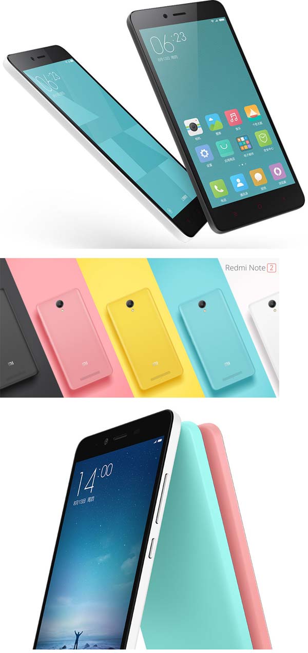 Официальные фото устройства Xiaomi Redmi Note 2