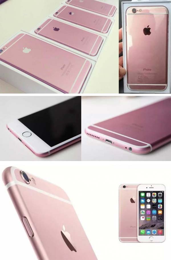 Розовые iPhone 6s и iPhone 6s Plus