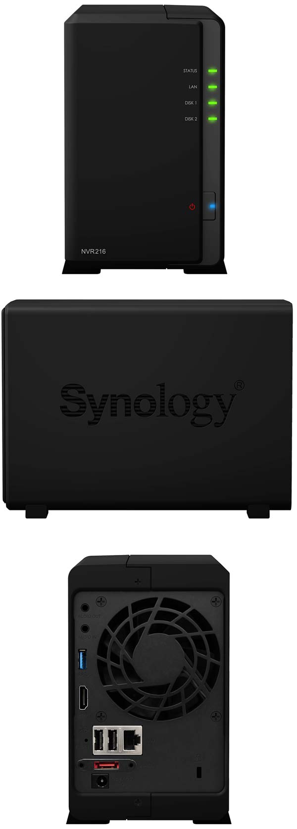 На фото устройство Synology NVR216