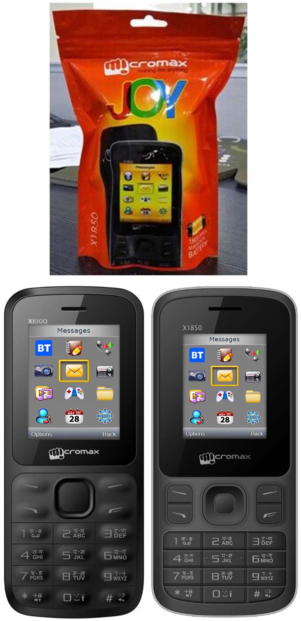 Умные самые телефоны Micromax Joy X1800 и Joy X1850