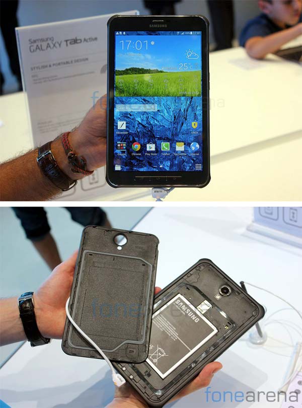 На фото показан планшет Galaxy Tab Active от Samsung