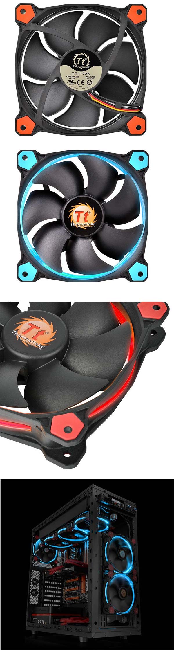Вентиляторы Thermaltake Riing 12 и 14 LED