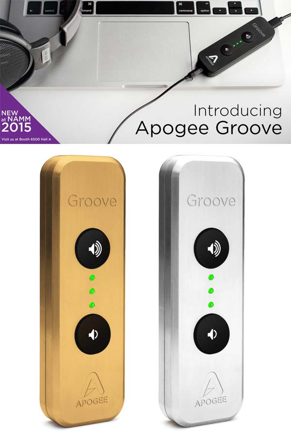 На фото можно увидеть устройство Apogee Groove