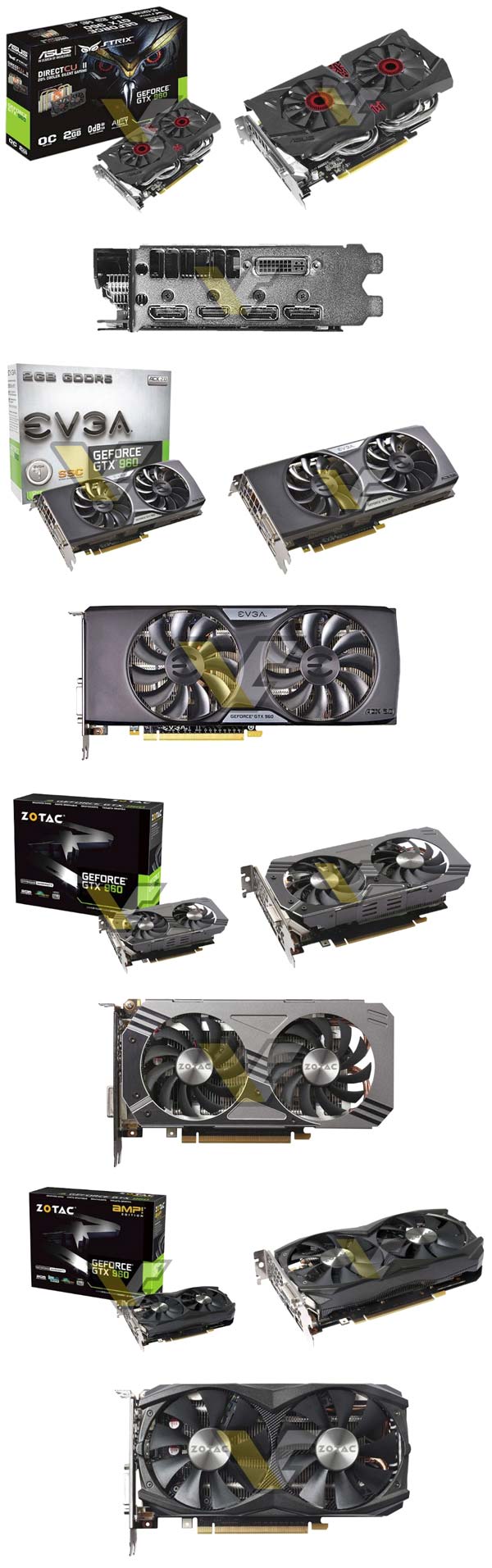 GeForce GTX 960 от партнёров Nvidia
