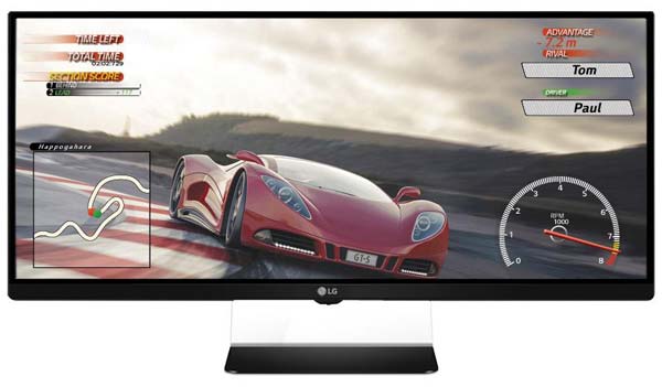 На фото показан монитор LG 34UM67