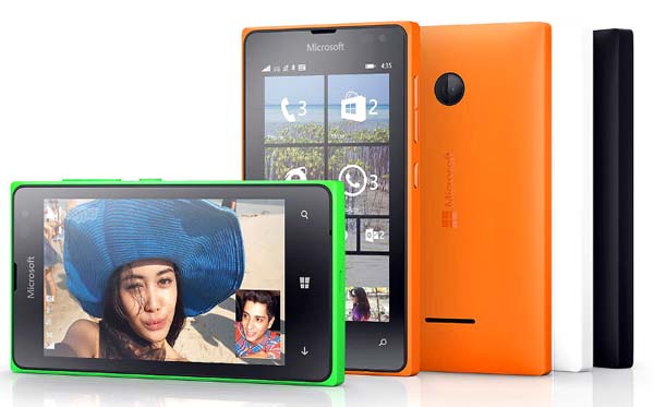 Смартфоны Microsoft Lumia 435 и Lumia 435 Dual SIM на фото