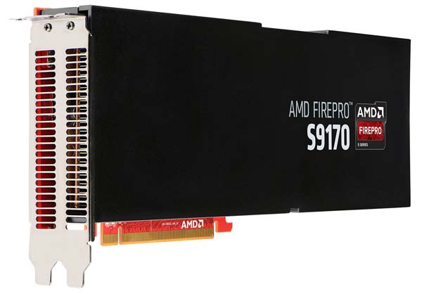 На фото показано устройство AMD FirePro S9170