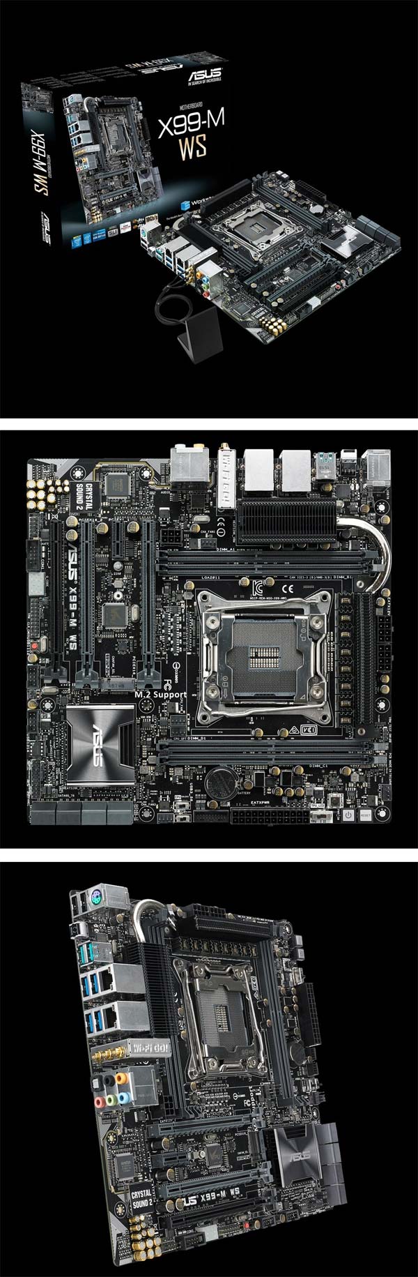 Фото и спецификации материнской платы ASUS X99M-WS
