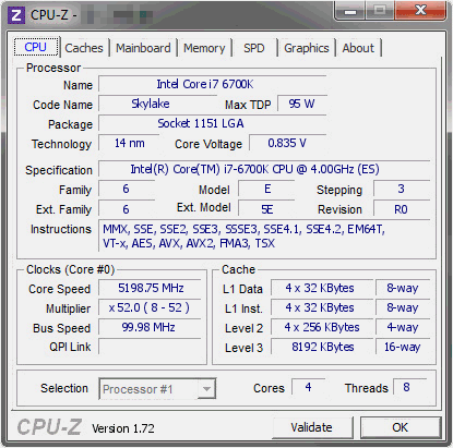 Разгон Core i7-6700K на воздухе, фото 1