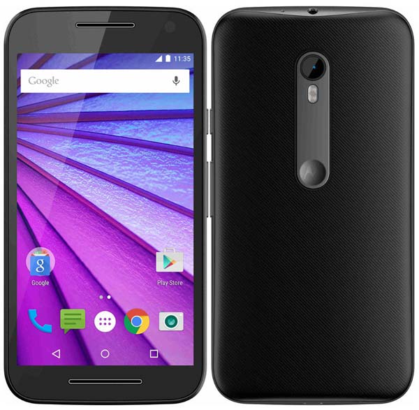 На фото можно увидеть смартфон Motorola Moto G 2015 (3rd Gen)