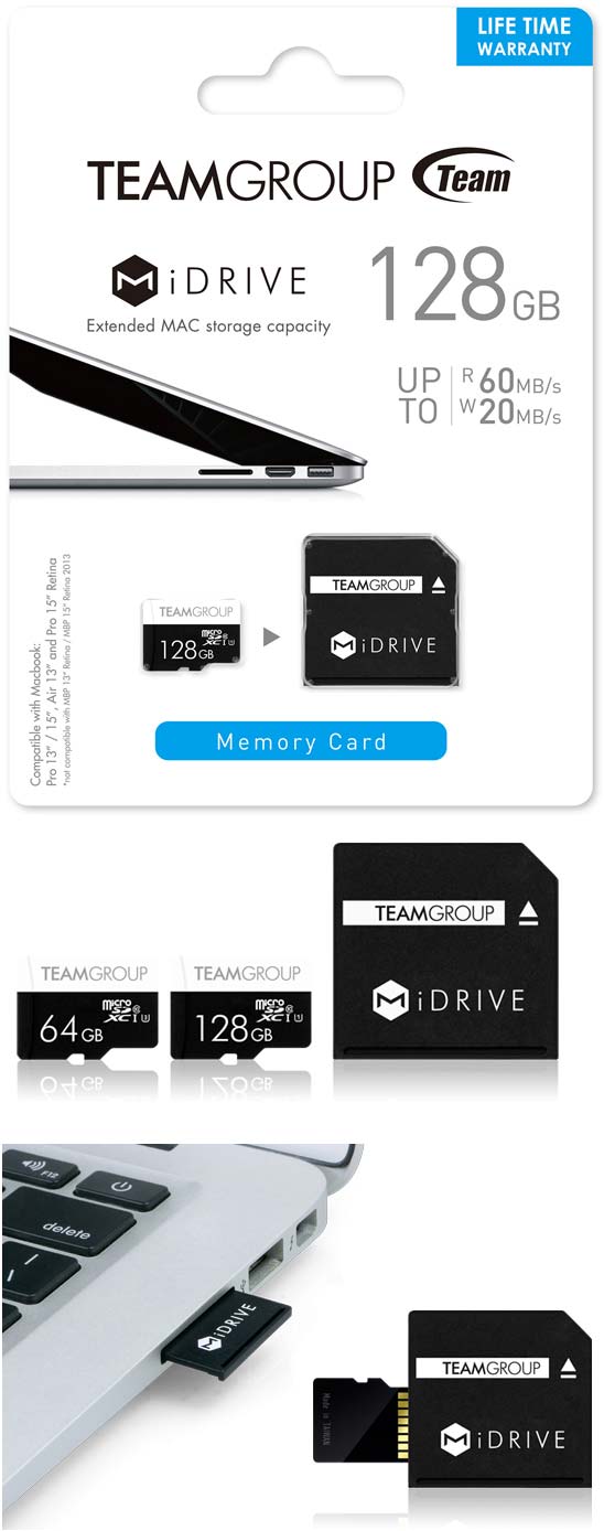 На фото показана карта памяти Team MiDRIVE от Team Group