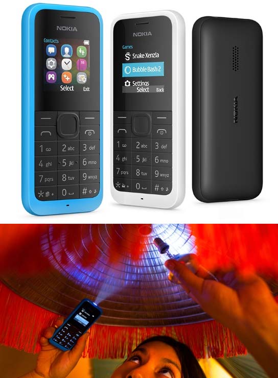 На фото аппараты Nokia 105 и Nokia 105 Dual SIM от Microsoft