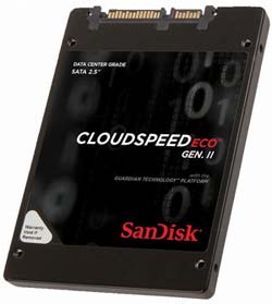 На фото SSD CloudSpeed Eco Gen. II от SanDisk