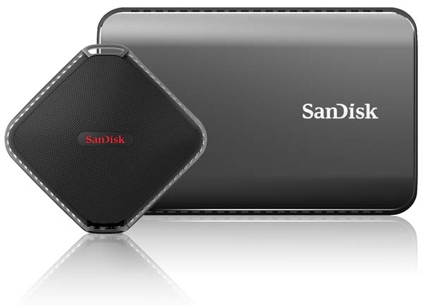 На фото аппараты SanDisk Extreme 900 Portable SSD и Extreme 500 Portable SSD