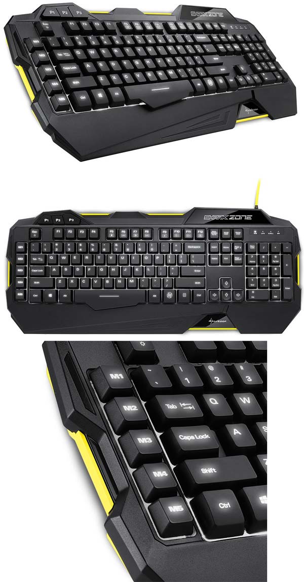 На фото показана клавиатура Sharkoon SHARK ZONE K30 На фото показана клавиатура Sharkoon SHARK ZONE K30