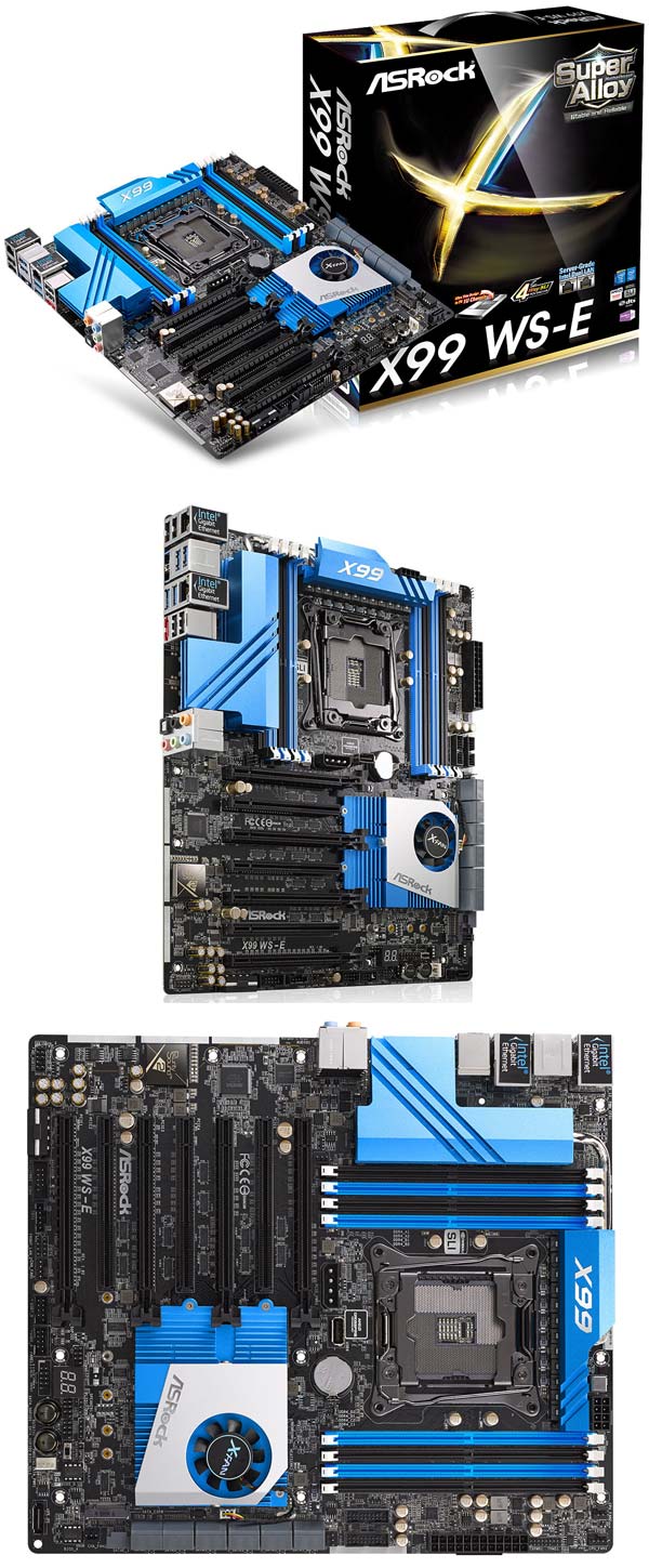 На фото устройство ASRock X99 WS-E